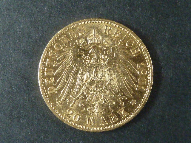 Prusko 20 Mark 1901 A