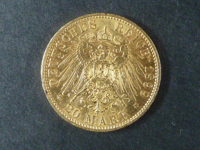 Prusko 20 Mark 1899 A