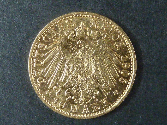 Prusko 10 Mark 1905 A