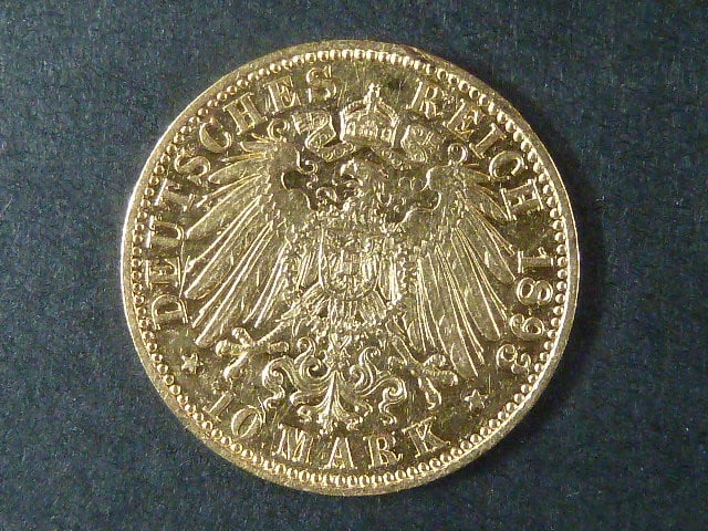 Prusko 10 Mark 1893 A