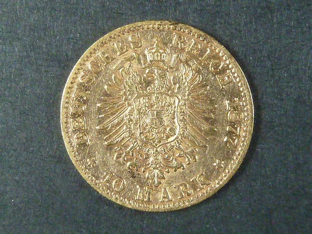 Prusko 10 Mark 1877 C