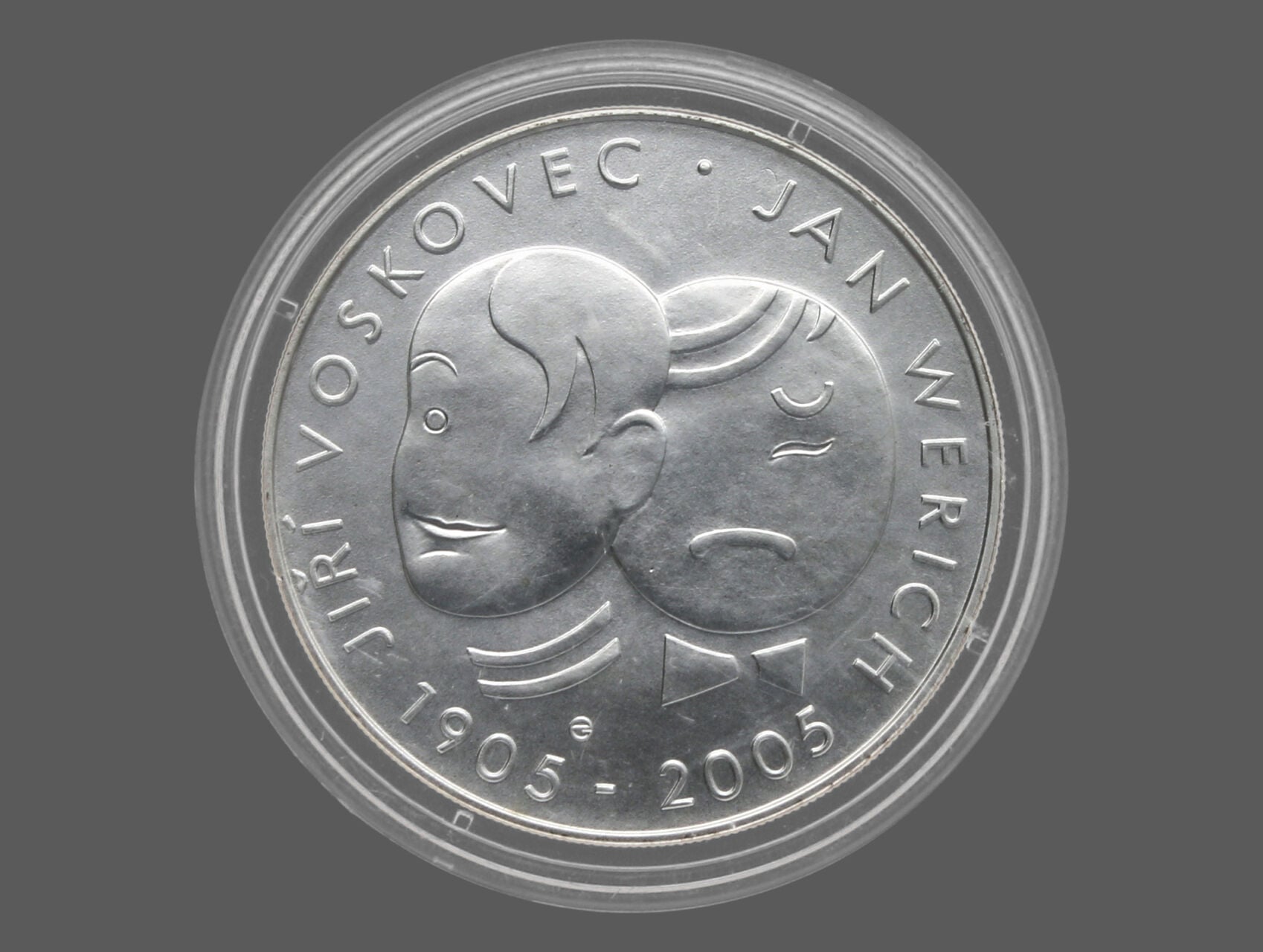 200 Kč 2005 100.výročí narození J.Wericha a J.Voskovce_
