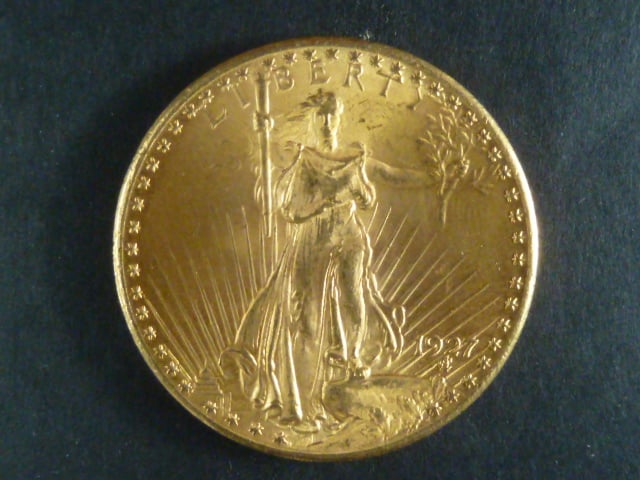 20 Dolar 1927, 33.43 g, Au 0,900, KM 131