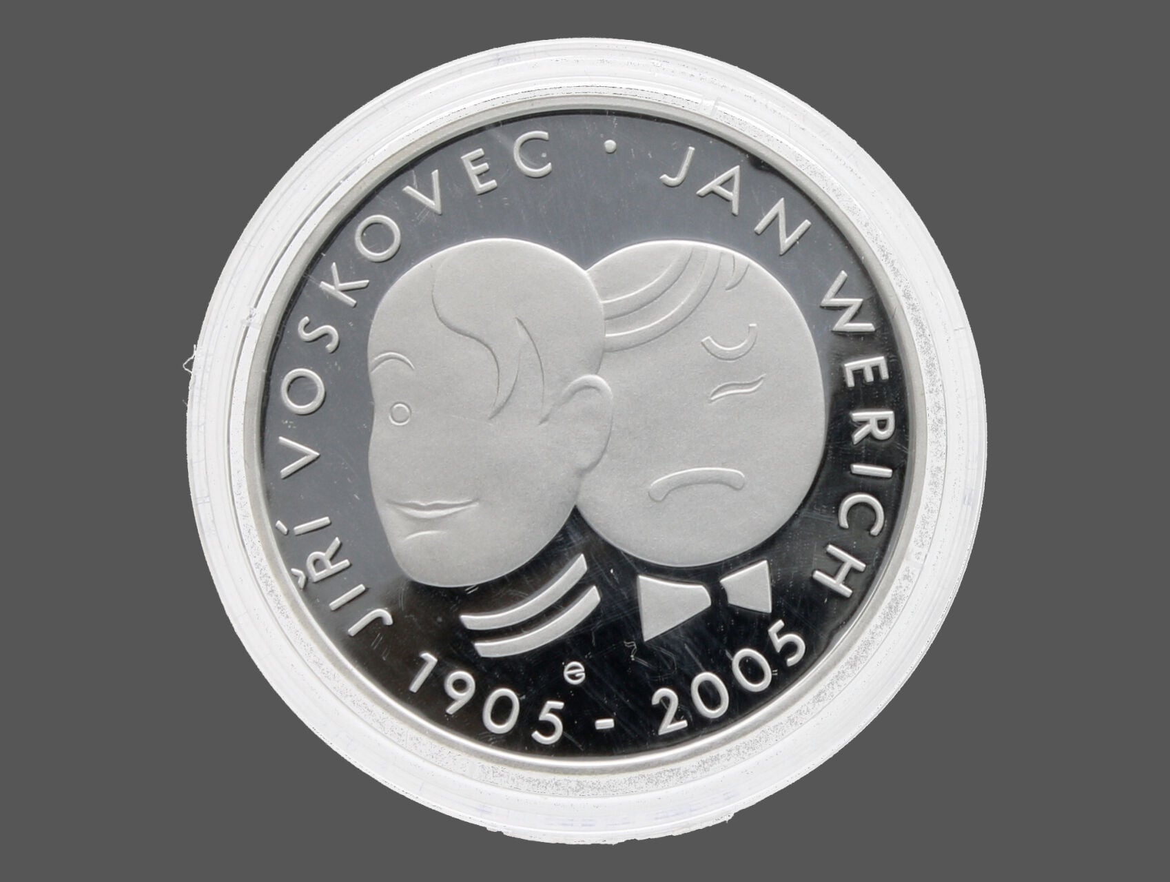 200 Kč 2005, 100.výročí narození J.Wericha a J.Voskovce