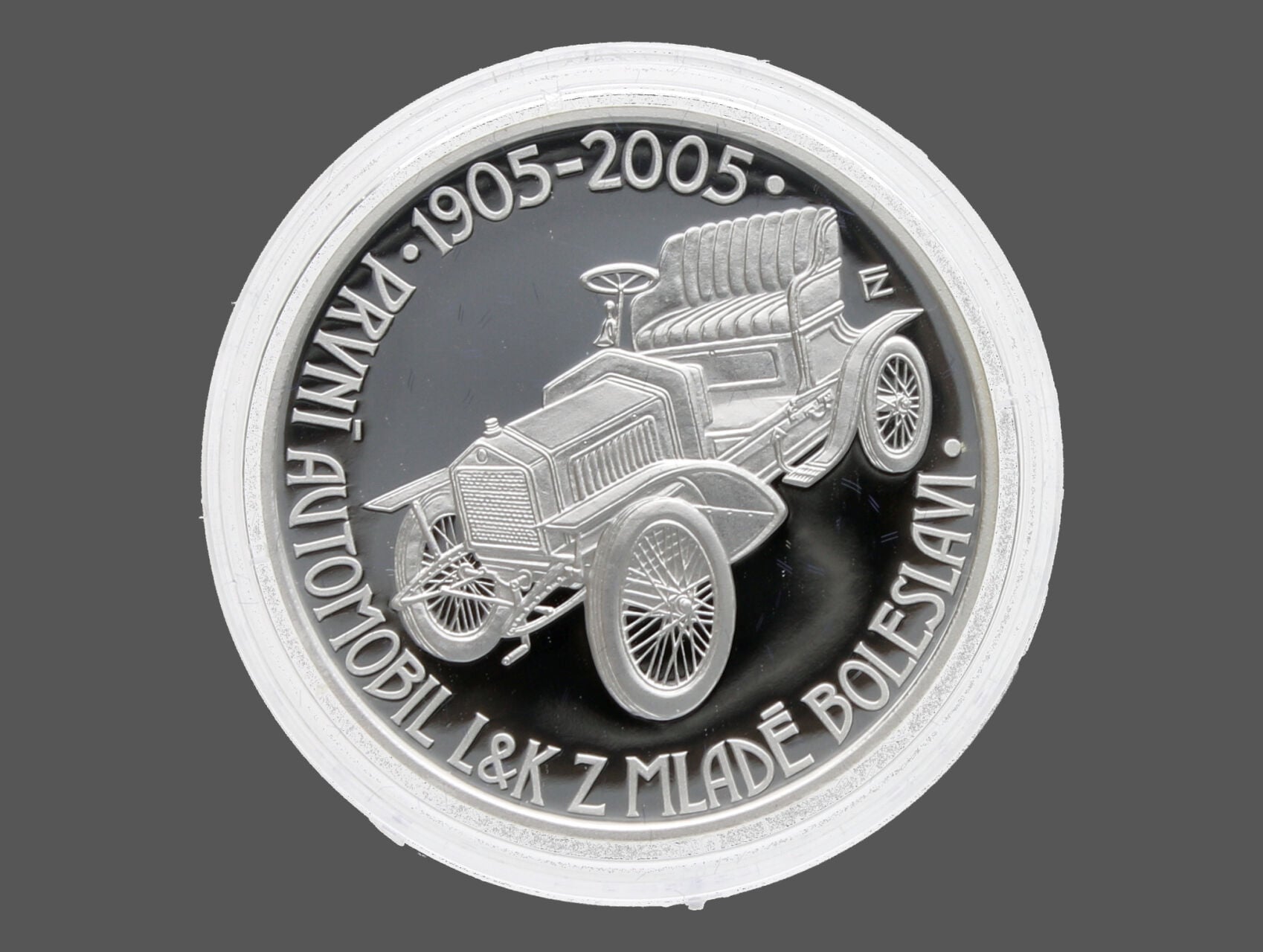 200 Kč 2005 100.výročí výroby prvního automobilu v Mladé Boleslavi_