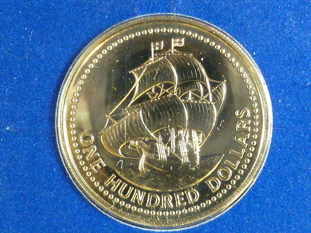 100 Dollars 1975, Au 0,500, 6,21 g, originální původní balení, KM 18