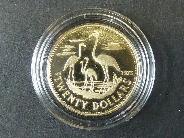 20 Dollars 1973, Au 0,585, 2,90g, KM 44