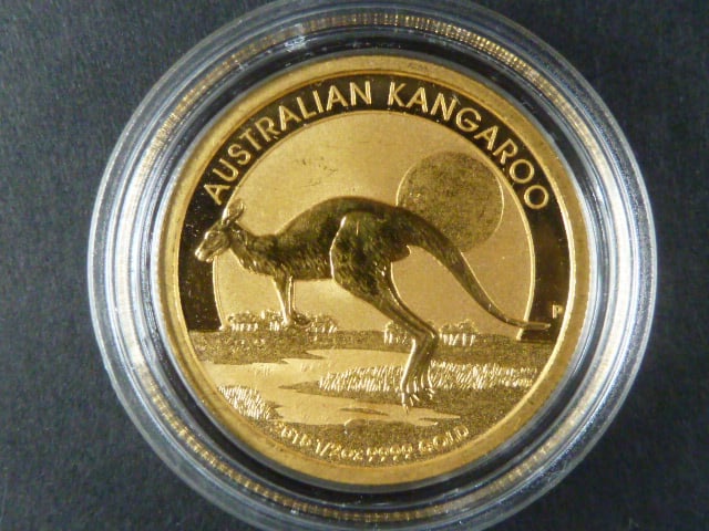 50 Dollars 2015 - 1/2 Oz Au - Kangaroo, kvalita proof, Au 999/1000