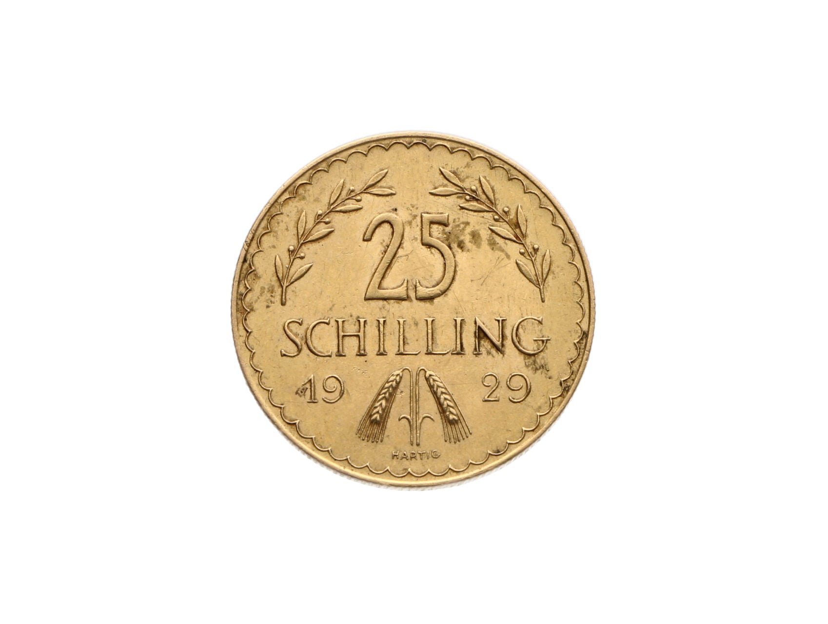 25 Schilling 1929, 5,88g, 0.900 Au_