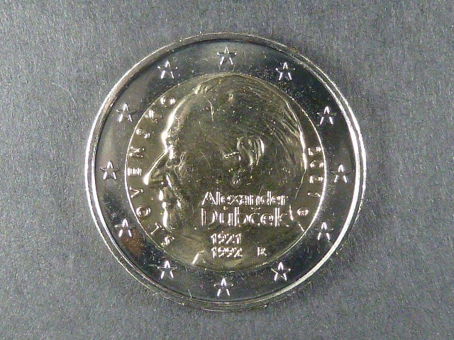 Slovensko 2 EUR 2021 pamětní 100.výročí narození Alexandra Dubčeka