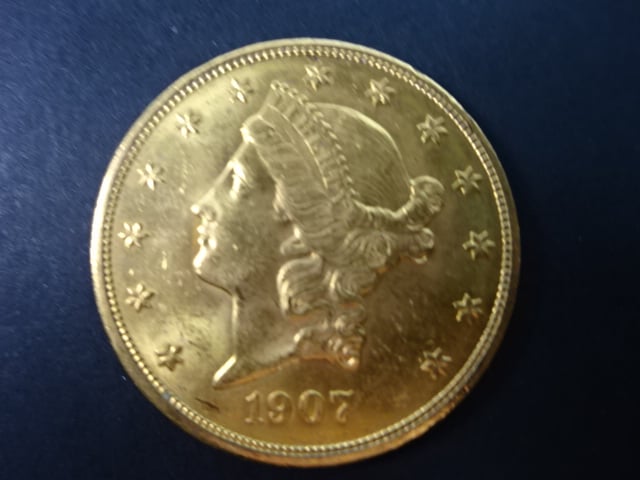20 Dolar 1907, 33.436 g, 900/1000