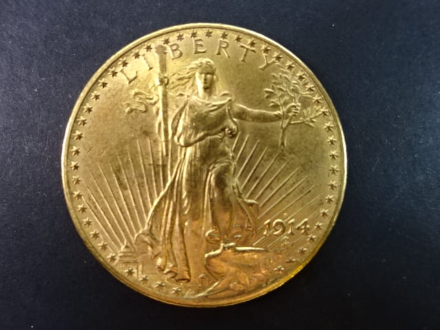 20 Dolar 1914, 33.436 g, 900/1000