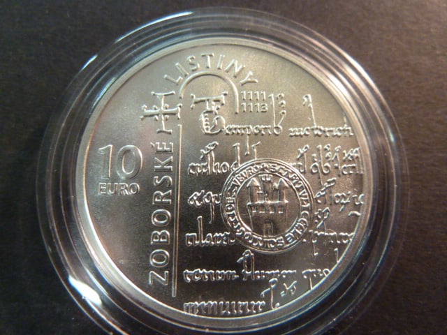 10 Euro 2011 Zoborské listiny