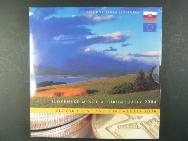 2004 ročníková sada mincí + sada Euromedailí