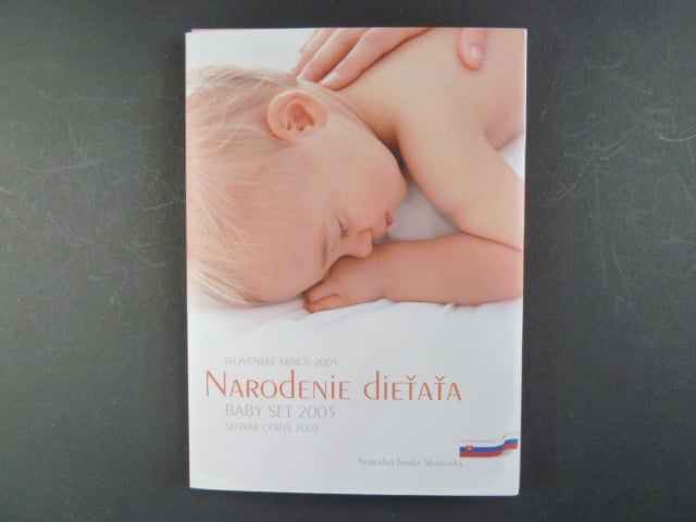 2005 ročníková sada mincí k narození dítěte v plastové etui