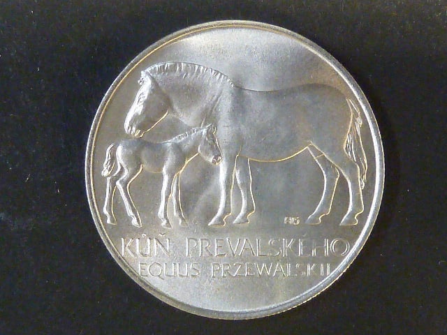 50 Kčs 1987 zachování chovu koně Převalského