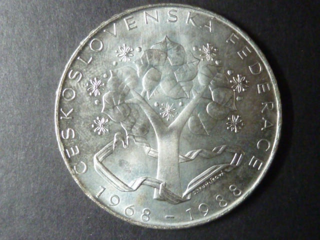 500 Kčs 1988 20.výročí československé federace