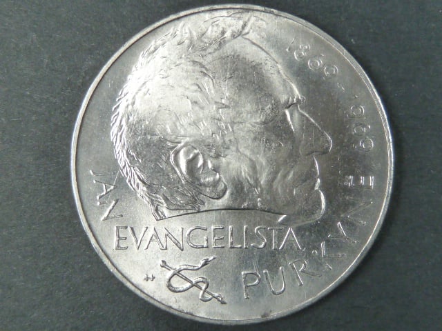 25 Kčs 1969 100. výročí úmrtí J.E.Purkyně