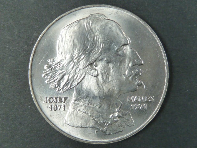 100 Kčs 1971 100.výročí úmrtí J.Mánesa