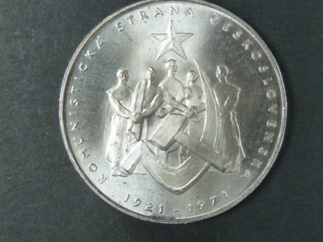 50 Kčs 1971 50. výročí založení KSČ