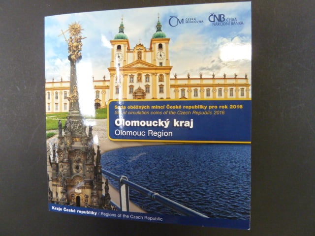 sada 2016 s motivem Olomoucký kraj + žeton, náklad 5000 ks