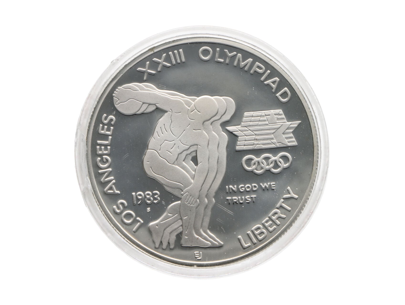 1 Dolar 1983, Olympijské hry v Los Angeles, 26,7g, 0.900 Ag_