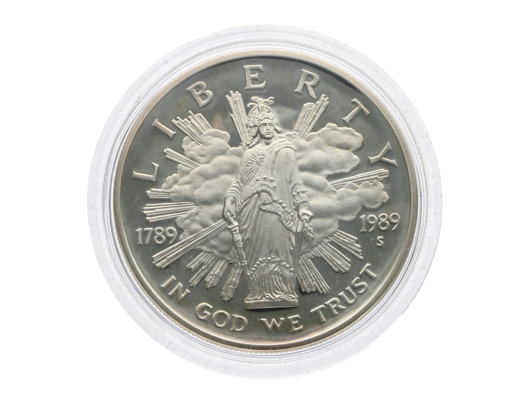 1 Dolar 1989, 200 let kongresu USA, 26,7g, 0.900 Ag_