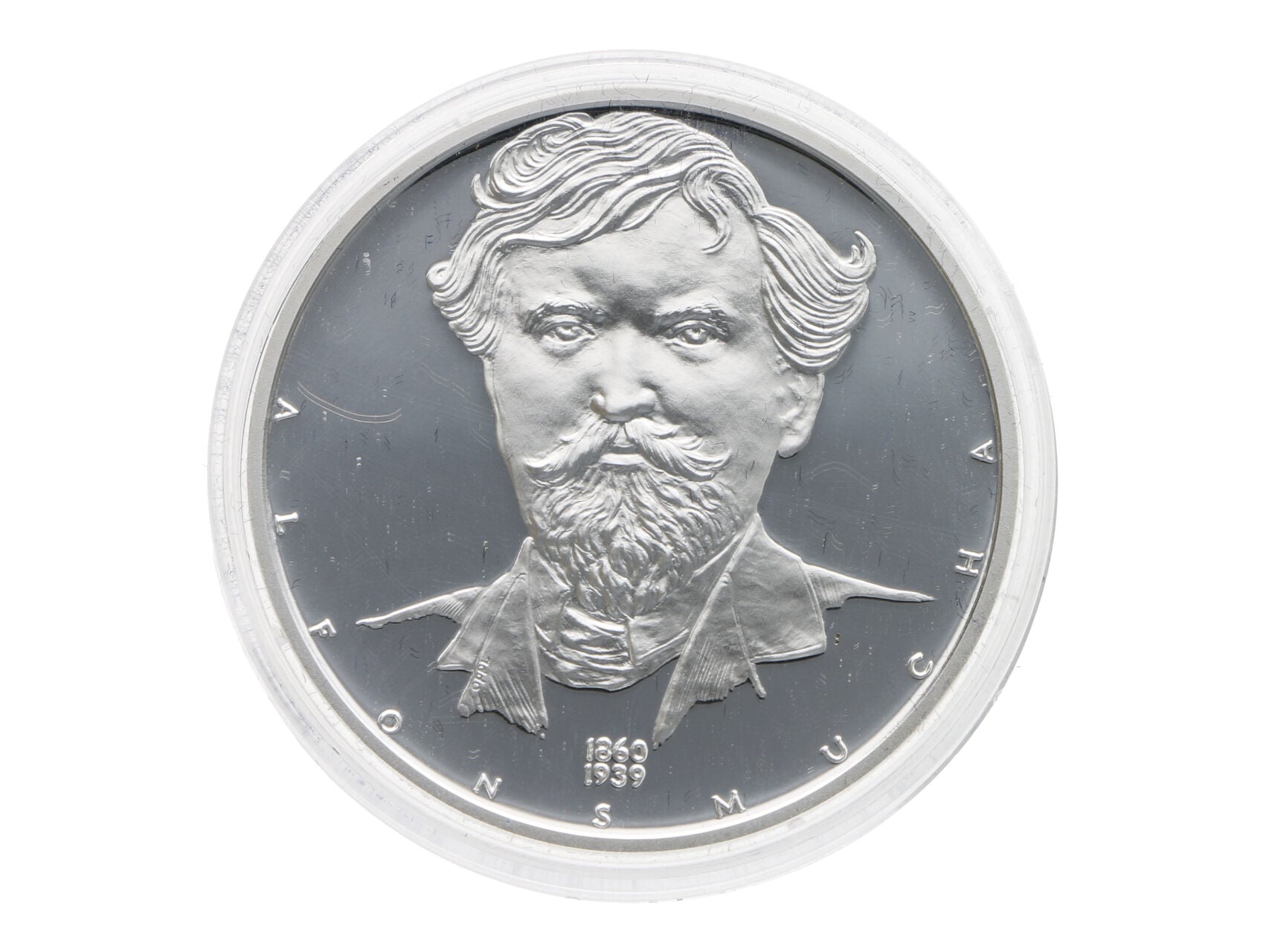 Největší osobnosti Českého národa - Alfons Mucha, 29g, 0.999 Ag_