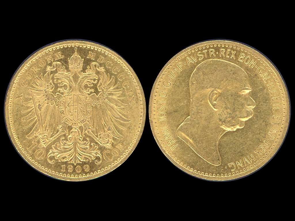 10 Koruna 1909 typ Marschall