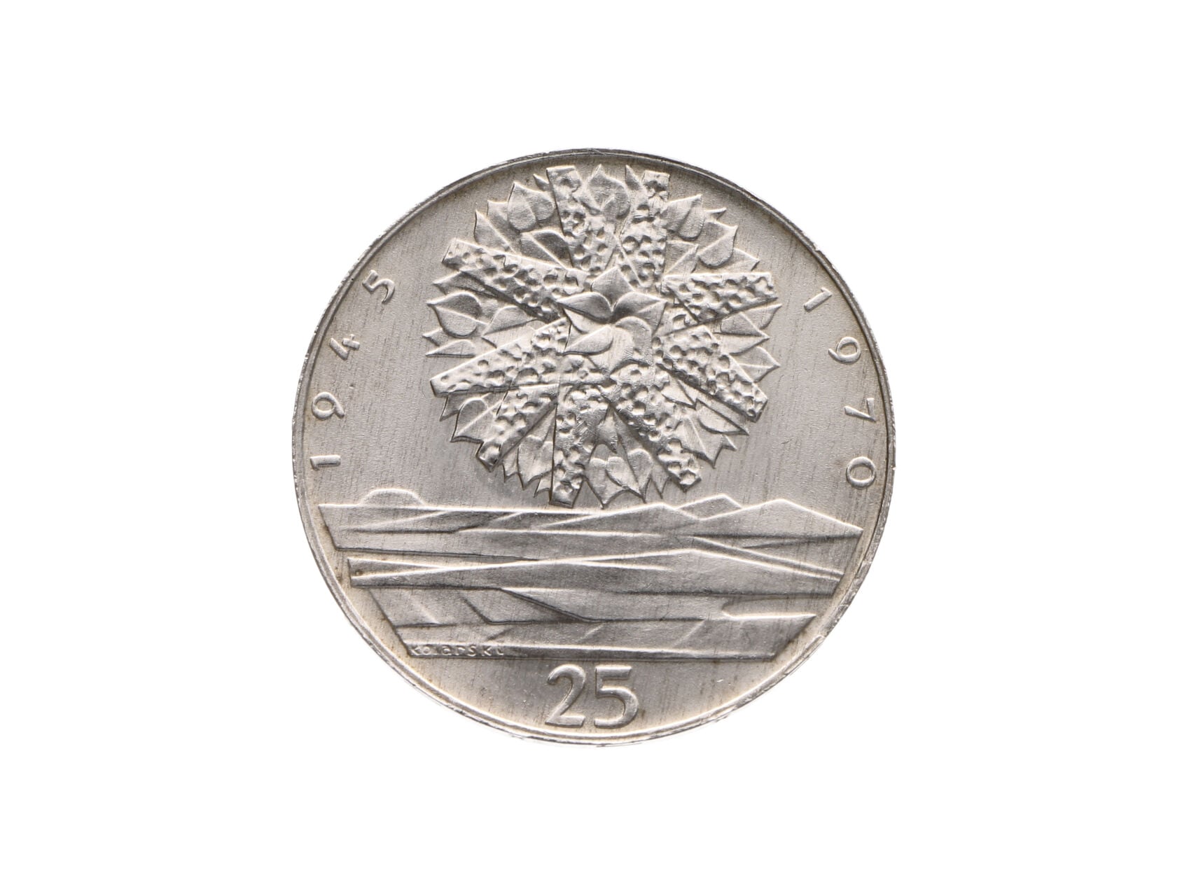 25 Kčs 1970, 25. výročí osvobození ČSR_