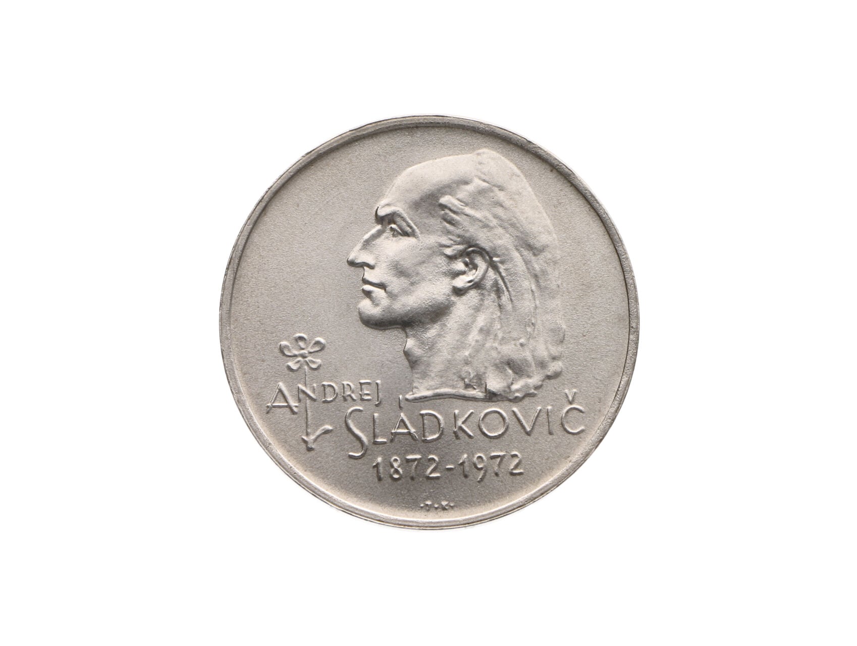 20 Kčs 1972, 100. výročí úmrtí básnika Andreja Sládkoviča_