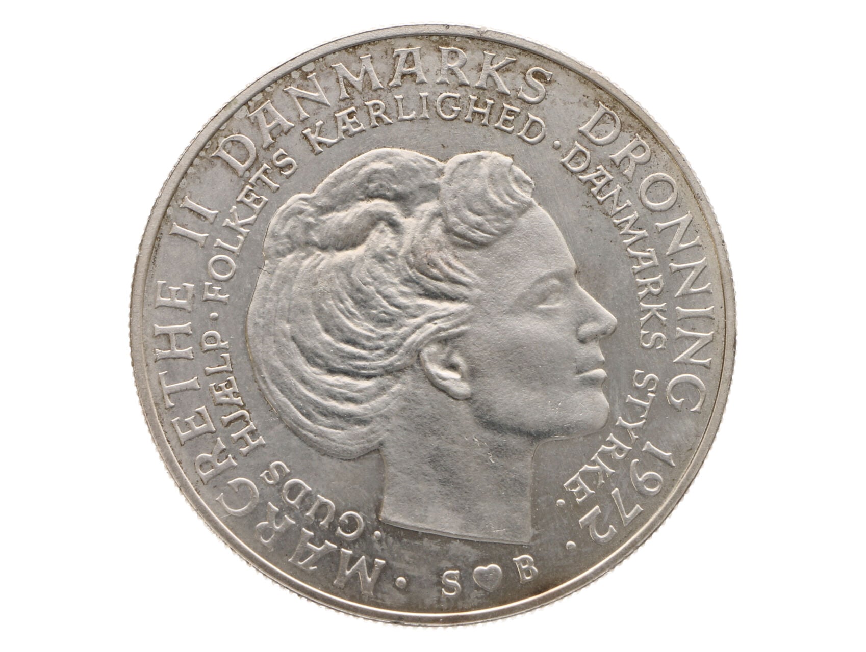 10 Kronen 1972, Úmrtí krále Frederika IX, 20,4g, 0.800 Ag, 36mm_