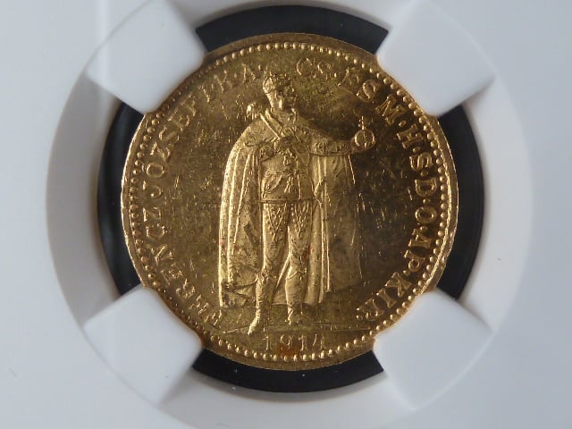 20 Koruna 1914 KB NGC MS 62