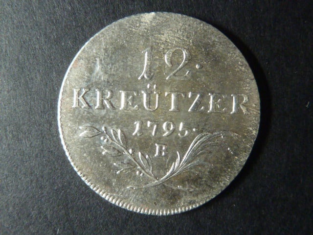 12 Krejcar 1795 B varianta menší písmeno mincovny "B"