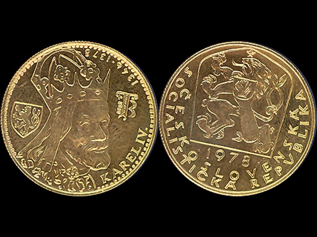 1 Dukát Karel IV. 1978
