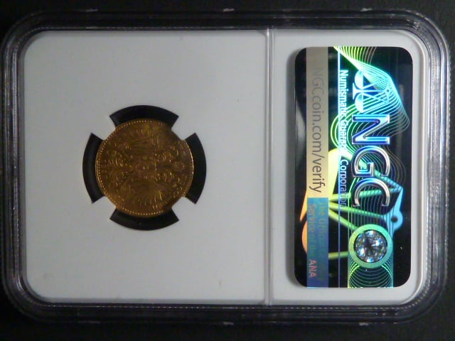 10 Koruna 1897 NGC MS 63