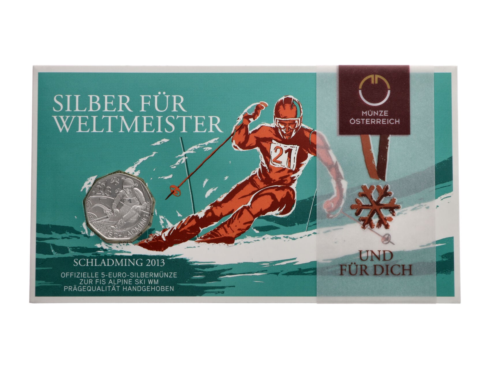 5 Euro 2012 Schladming, 0.800 Ag, 10g_