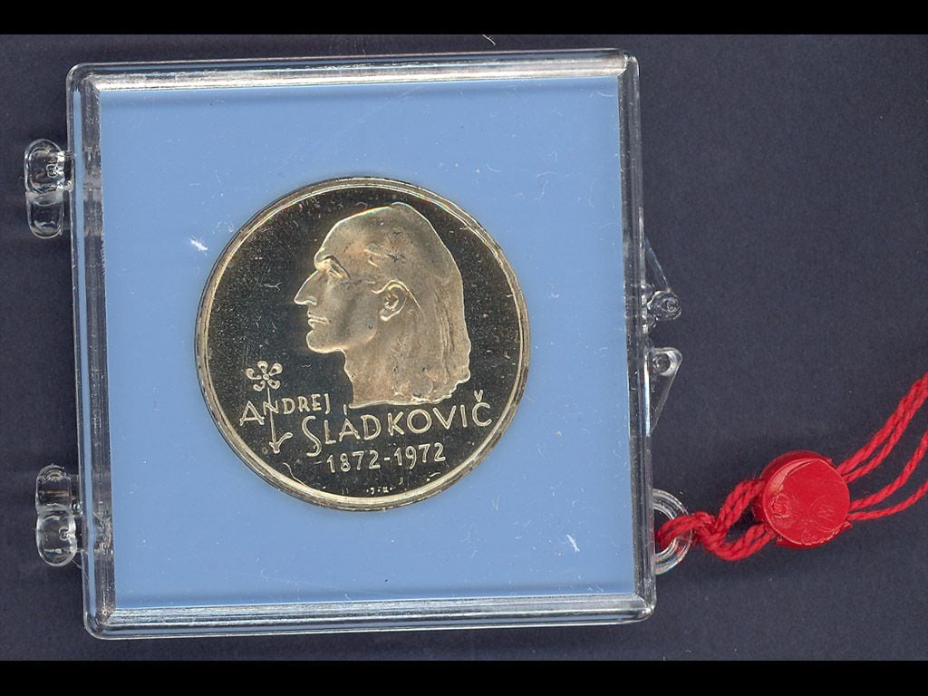 20 Kčs 1972 100.výročí úmrtí básníka A.Sládkoviče