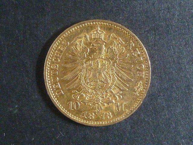 Prusko 10 Mark 1873 A, J.242