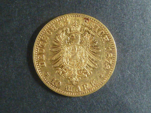 Prusko 10 Mark 1878 A, J.245