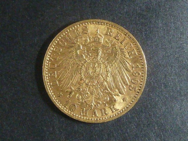 Prusko 10 Mark 1905 A, J.251