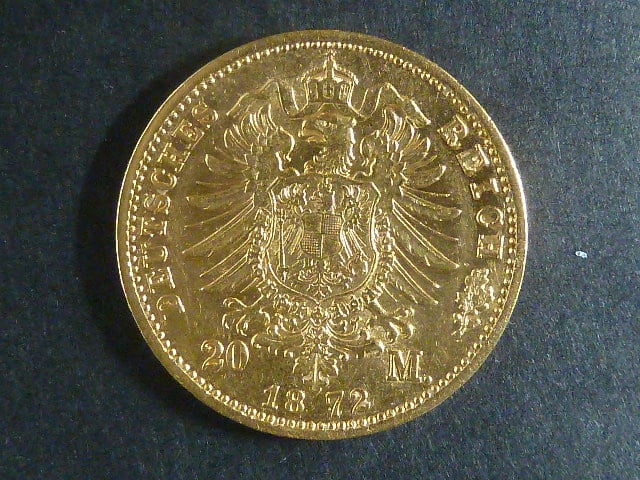 Prusko 20 Mark 1872 C, J.243