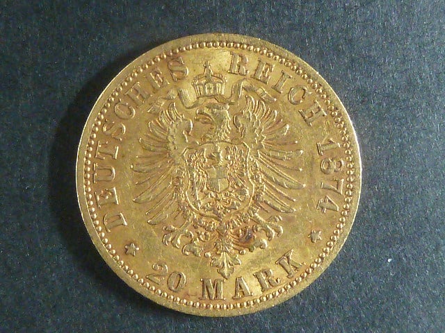 Prusko 20 Mark 1874 A, J.246