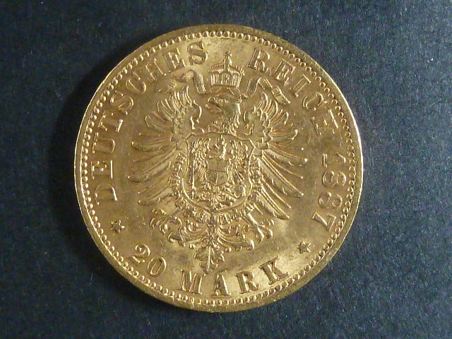 Prusko 20 Mark 1887 A, J.246