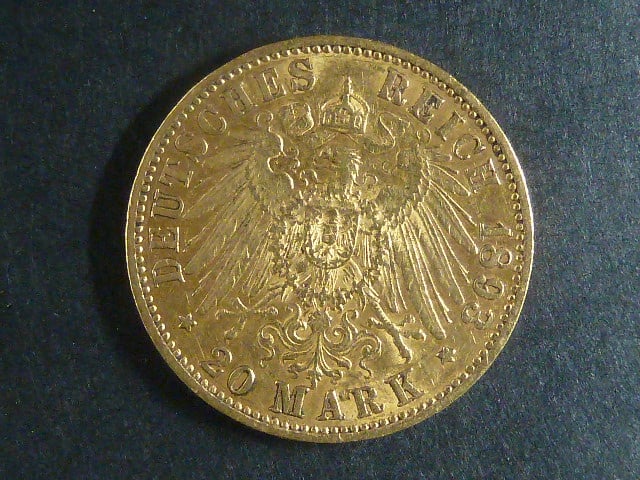 Prusko 20 Mark 1893 A, J.252