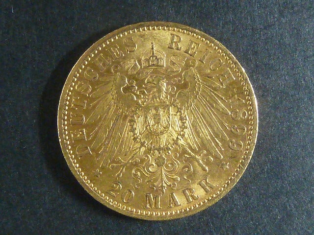 Prusko 20 Mark 1899 A, J.252