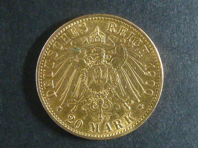 Prusko 20 Mark 1900 A, J.252