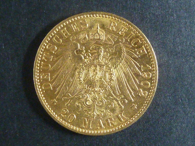 Prusko 20 Mark 1902 A, J.252