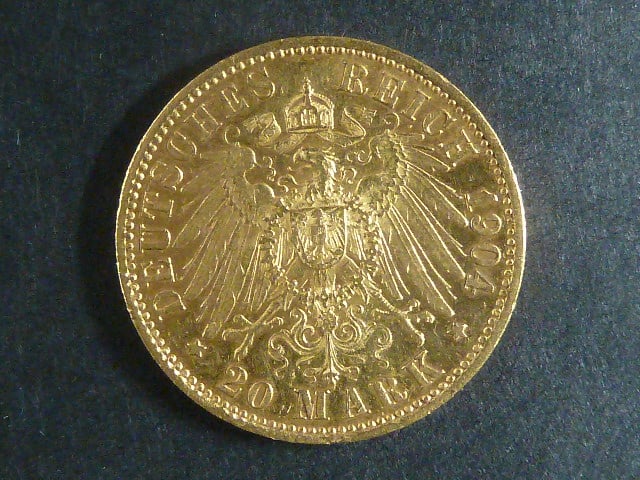 Prusko 20 Mark 1904 A, J.252