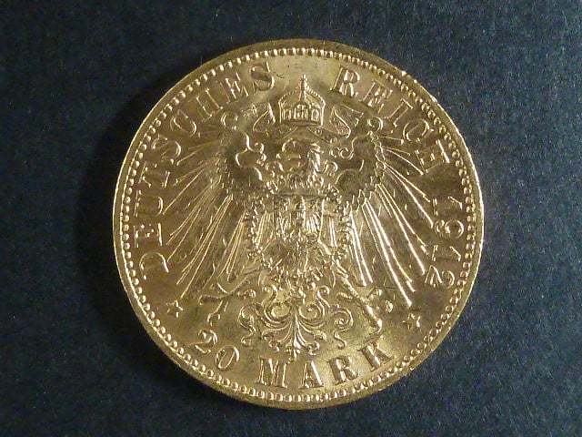 Prusko 20 Mark 1912 J